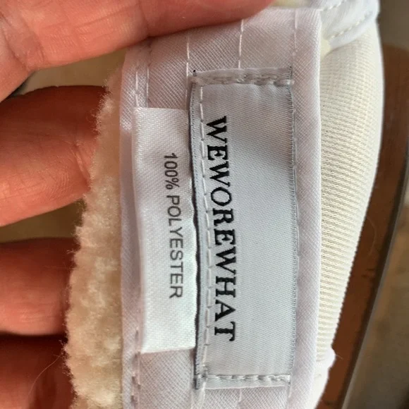 We wore what‎ Sherpa Baseball Hat cream - Picture 4 of 7